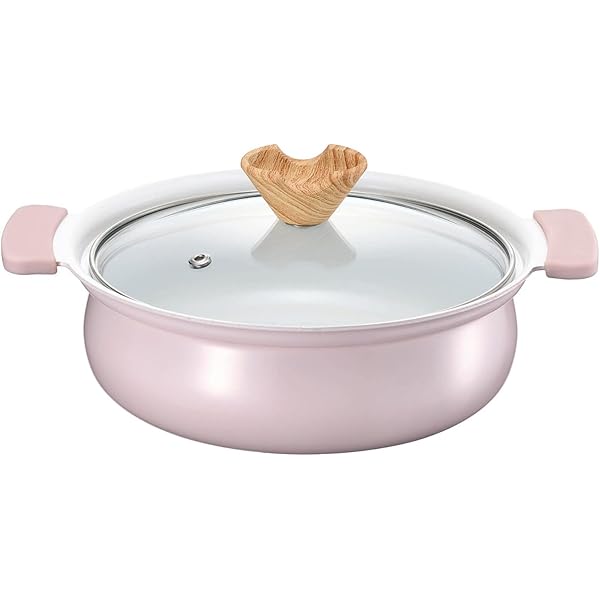 [新品] 18CM粉土煲連蓋(粉紅色) 18cm Pink Stock Pot with Lid (Pink)