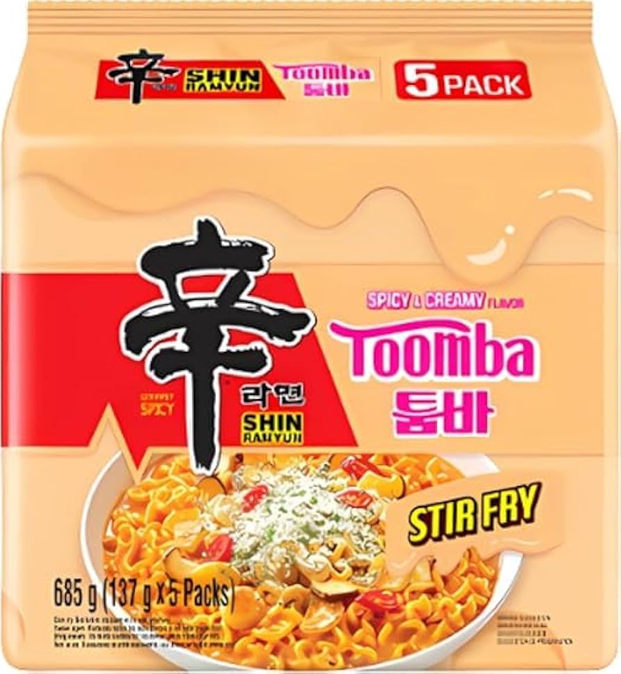 [新品] 農心 辛辣麵 奶油芝士拌麵 5包裝 5x137g NONGSHIM SHIN RAMYUN TOOMBA 5 Packs