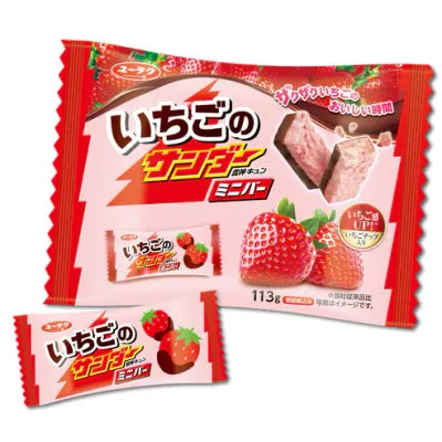 [新品] 雷神草莓餅乾 113g Yuraku Black Thunder Cookies Strawberry Flavour