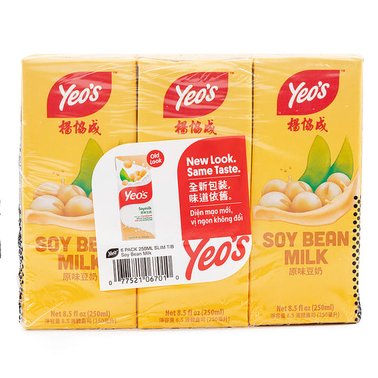 [新品] YEOS Soy Bean Drink 6x250ml 楊協成 原味豆奶