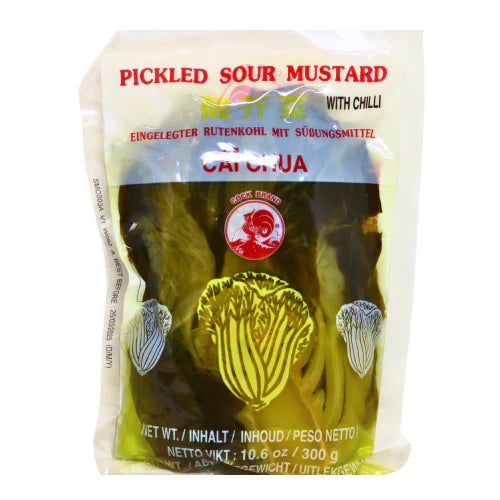 Cock Sour Mustard with chilli 300g 雄鸡 辣酸菜