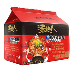 Uni Instant  Noodle - Korea Spicy Artificial Beef Flavour 650g 统一 汤达人 韩式辣牛肉汤面 五包装