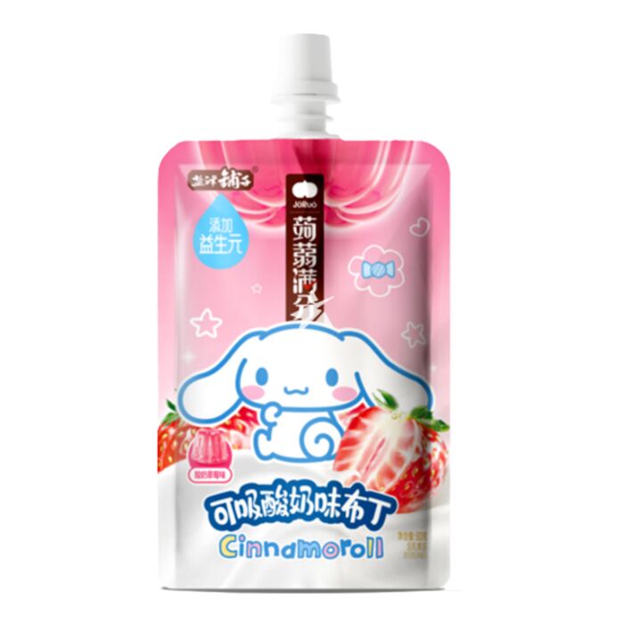 [新品] 蒟蒻滿分 果凍爽 草莓布丁酸奶味 80g JURUO Jelly Drink - Yogurt Pudding Strawberry Flavour