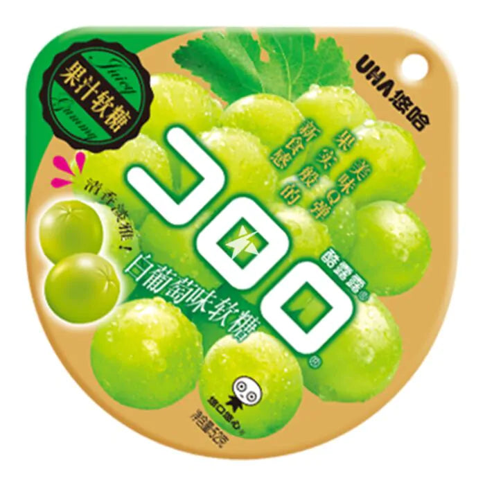 [新品] 悠哈 酷露露白葡萄味果汁軟糖 52g UHA Kororo Soft Candy (White Grape Flavour)
