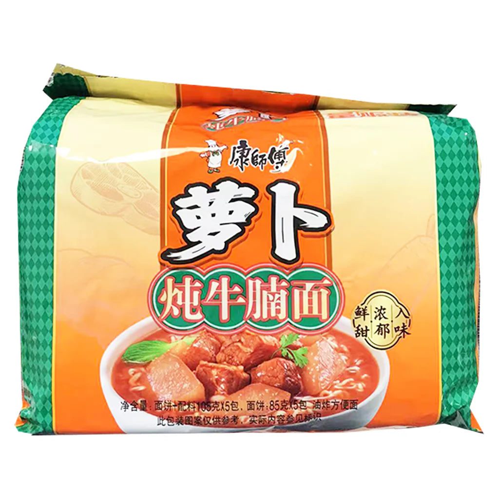 康師傅 蘿蔔炖牛腩麵 5包裝 KSF Instant Noodles Carrot & Beef Noodle 5x105g