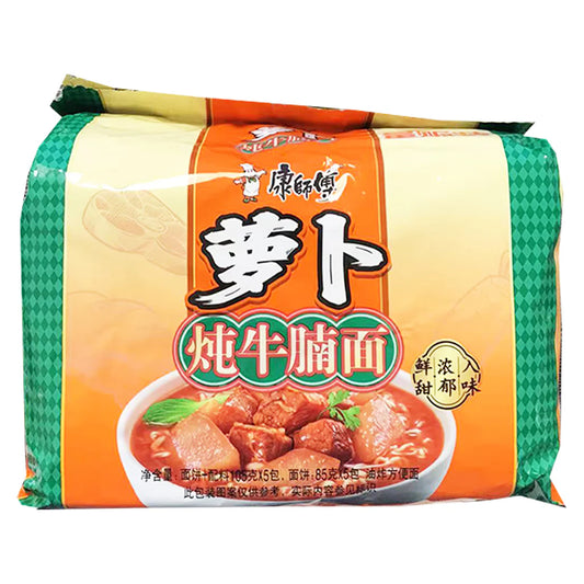 康師傅 蘿蔔炖牛腩麵 5包裝 KSF Instant Noodles Carrot & Beef Noodle 5x105g