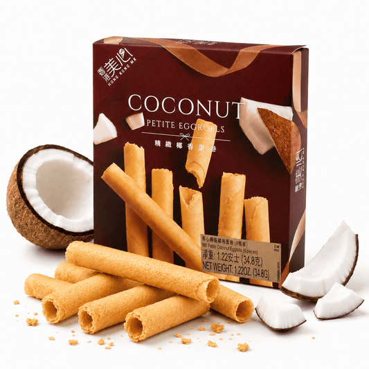 [新品] 美心 精緻椰香蛋卷 34.8g MX Petite Coconut Egg Rolls