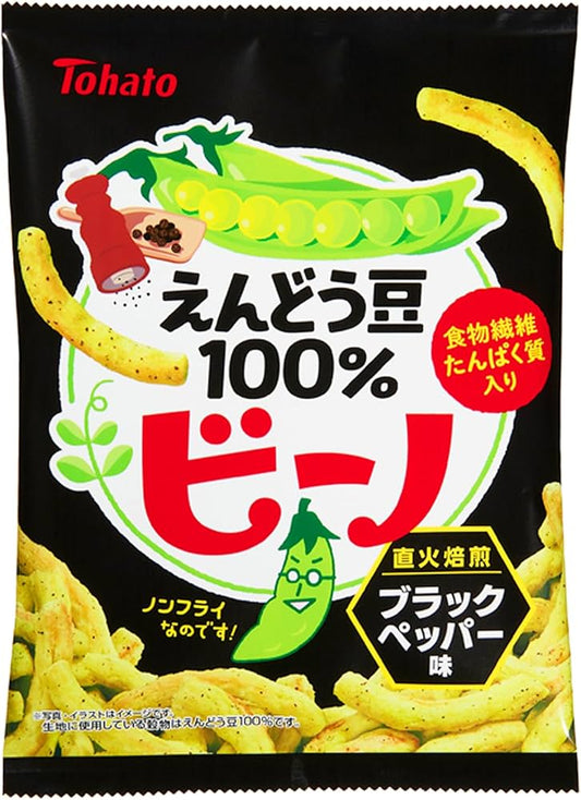 [新品] 豌豆酥 黑胡椒味 56g Tohato Bino Pea Crackers Black Pepper Flavour