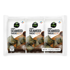 [新品] Bibigo 紫菜(燒烤) 3連包 Bibigo Seasoned Seaweed (Korean BBQ) 3pack