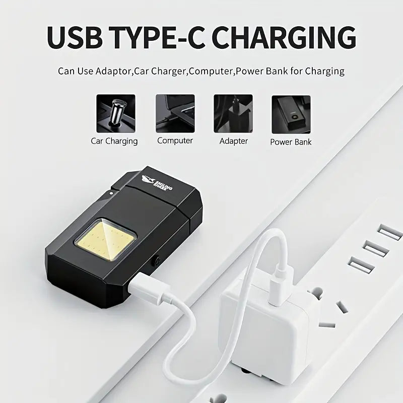 電筒防風打火機(可充電) 2-in-1 Rechargeable Flashlight & Windproof Lighter