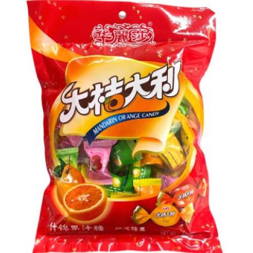 [促銷] 華麗莎 大桔大利果汁糖 250g New Year Candy