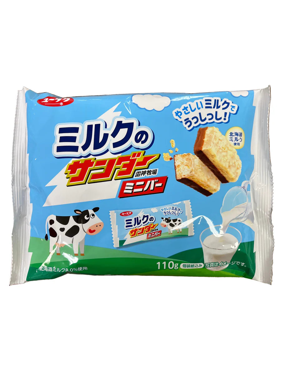 [新品] 雷神牛奶餅乾 110g Yuraku Black Thunde Cookies Milk Flavour