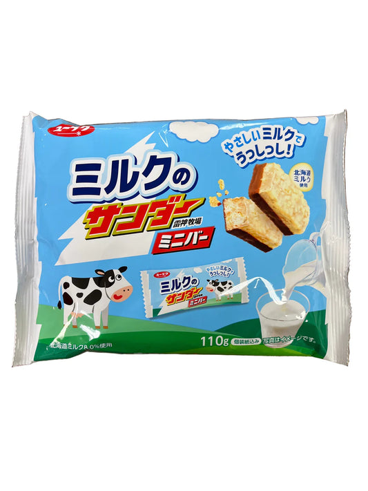 [新品] 雷神牛奶餅乾 110g Yuraku Black Thunde Cookies Milk Flavour