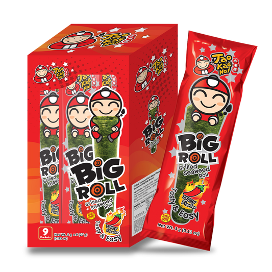 小老板 大卷紫菜 辛辣味 27g TaoKaeNoi Big Roll Seaweed Spicy