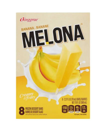 [新品] 韓國Melona 香蕉味冰棒 4x70ml Melona Ice Stick Banana Flavour (Cambridge Delivery Only)