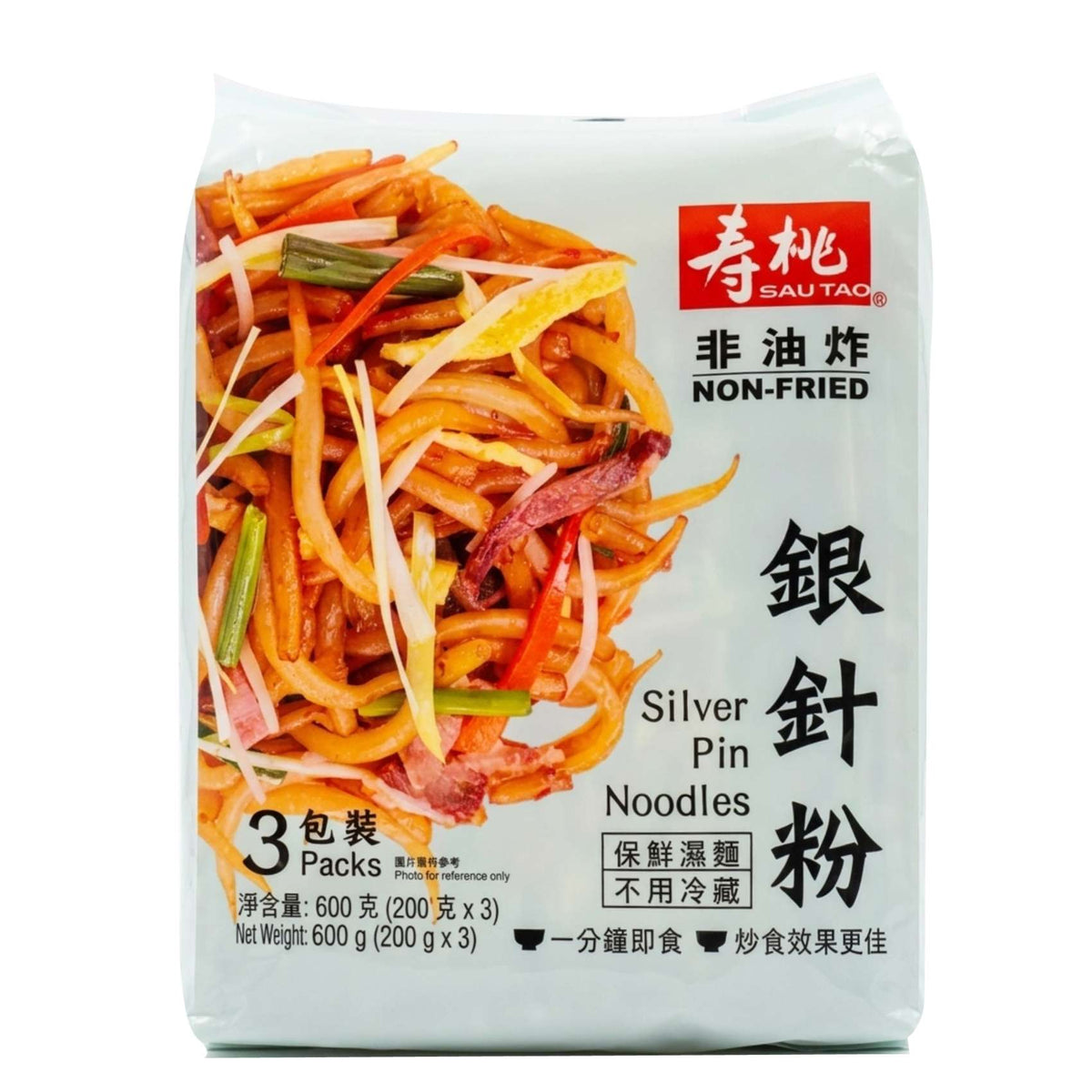 [NEW] 壽桃牌 銀針粉 3人份 3x200g ST Silver Noodle 3 packs