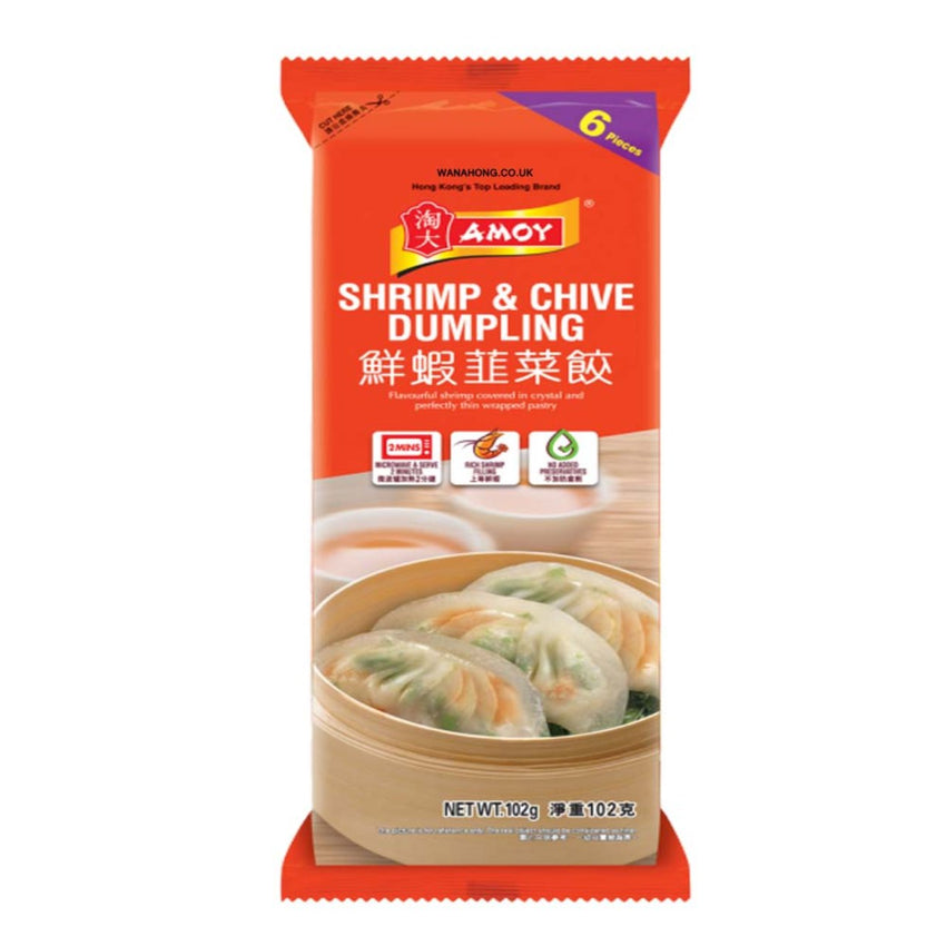 [Promotion Price] Amoy Shrimp & Chive Dumpling 102g 淘大 鮮蝦韮菜餃