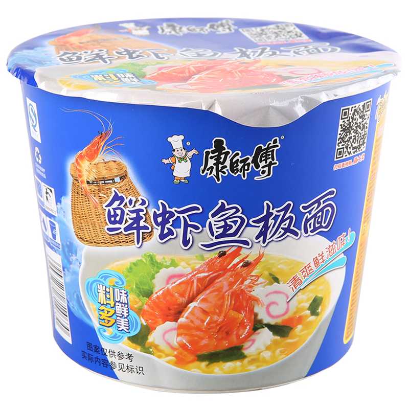 KSF Noodles Seafood Flavour ( Bowl ) 101g 康师傅 鲜虾鱼板面 桶装