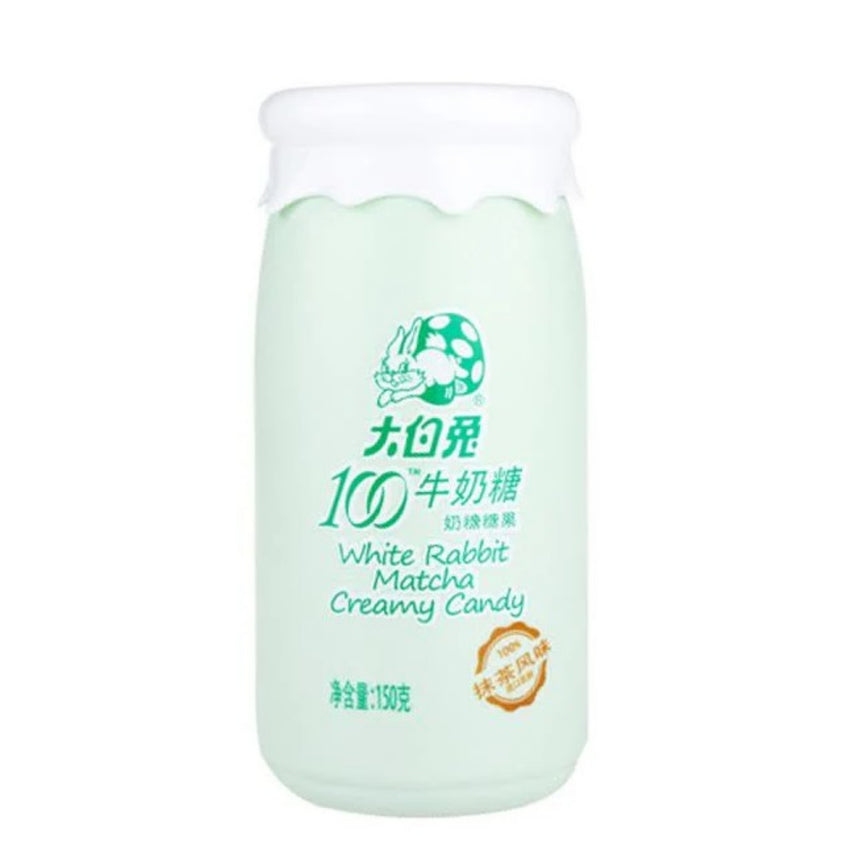 [促稍] White Rabbit Creamy Candy Matcha 150g 大白兔 牛奶糖 抹茶 ( 瓶 )