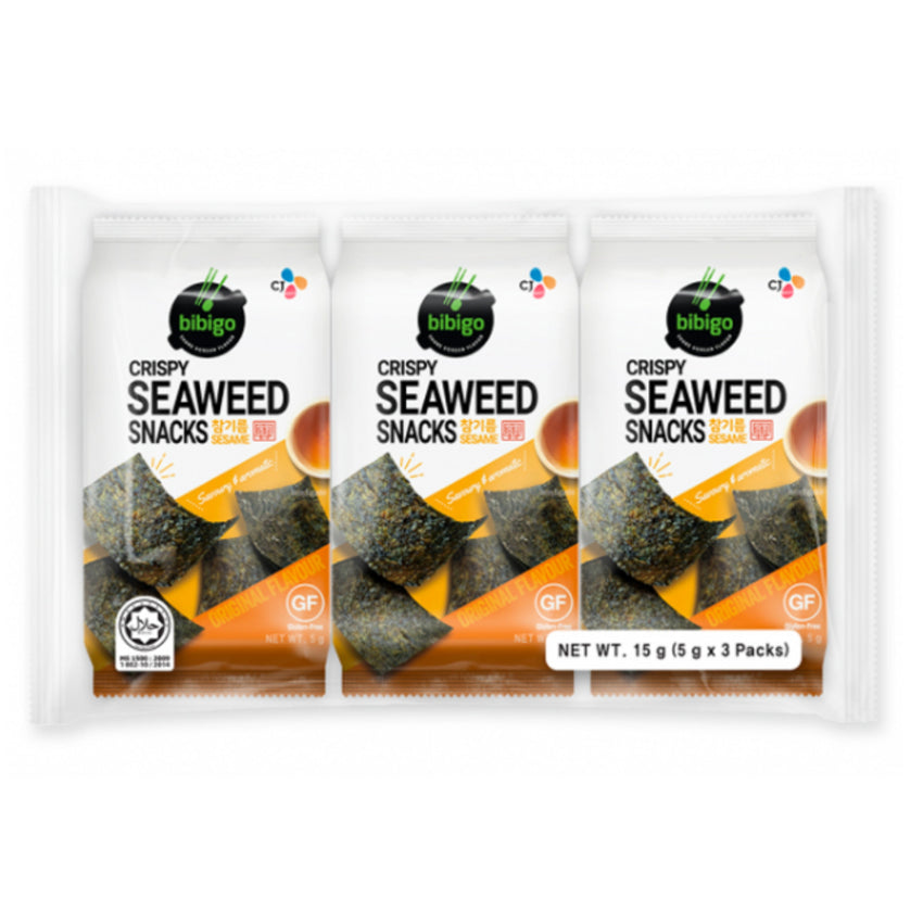 [新品] Bibigo 紫菜(芝麻) 3連包 Bibigo Seasoned Seaweed (Sesame) 3pack