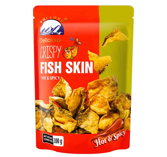 [新品] PHI LONG 炸魚皮 (香辣味) 100g PHI LONG Crispy Fish Skin (Hot & Spicy)