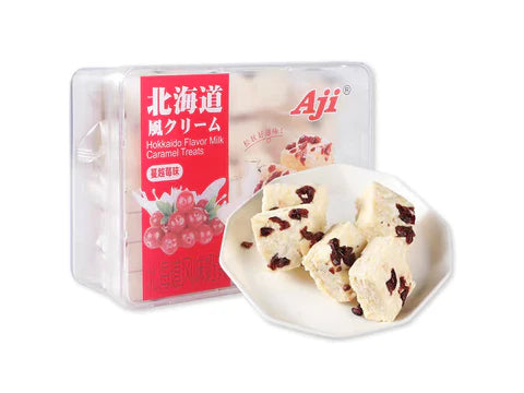 AJI Hokkaido Style Caramel Treat (Cranberry Flavour) 240g AJI 北海道風味奶芙(蔓越莓味)