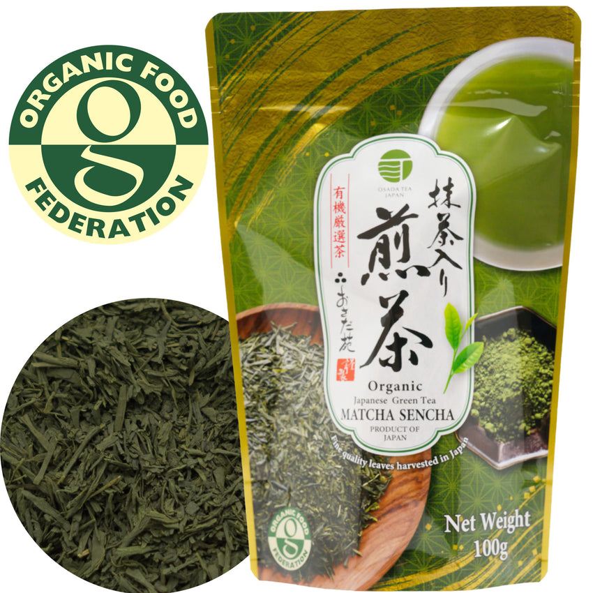 [新品] 日本有機抹茶入煎茶 100g Osada Organic Matcha Sencha