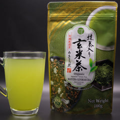 [新品] 日本有機抹茶入玄米茶 100g Osada Organic Matcha Genmaicha