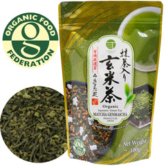 [新品] 日本有機抹茶入玄米茶 100g Osada Organic Matcha Genmaicha