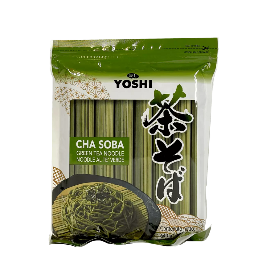 [新品] YOSHI 綠茶麵 640g YOSHI Green Tea Noodle