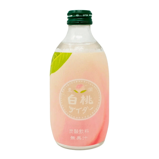 [新品] 日本碳酸飲料 白桃味 300ml Tomomasu White Peach Soda Drink