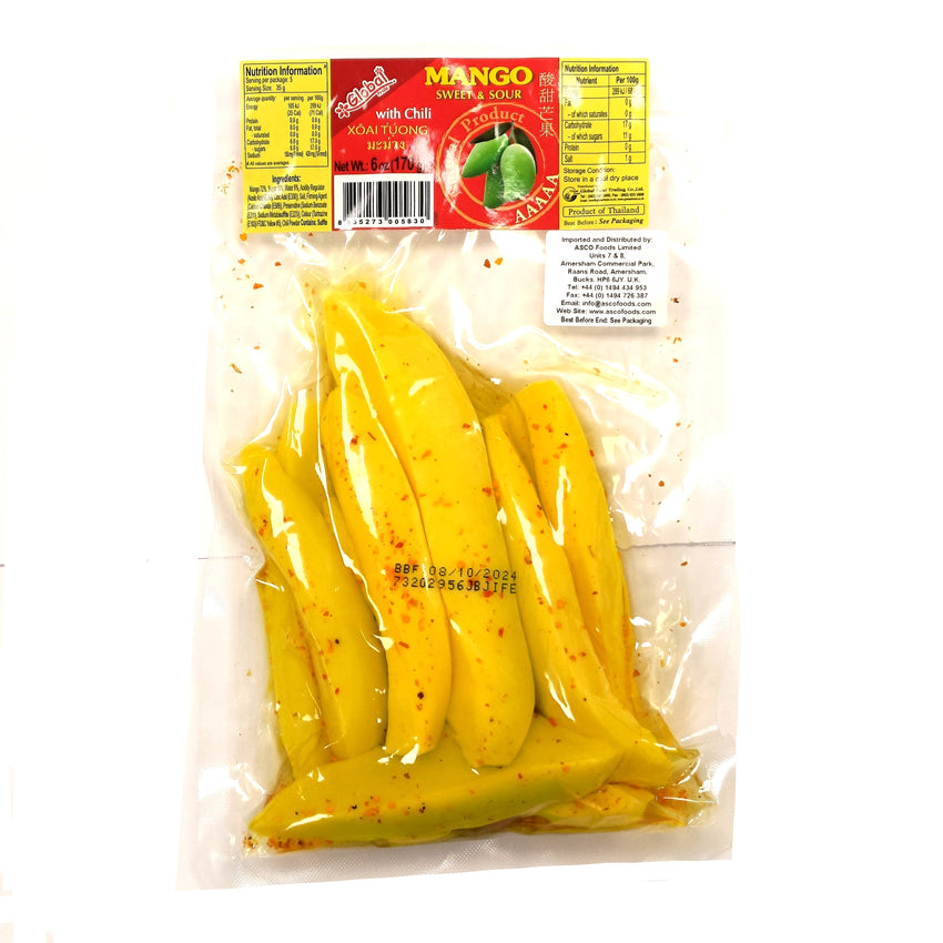 GLOBAI PRIDE Sweet & Sour Chili Mango Slices 170g 酸甜芒果 (辣)