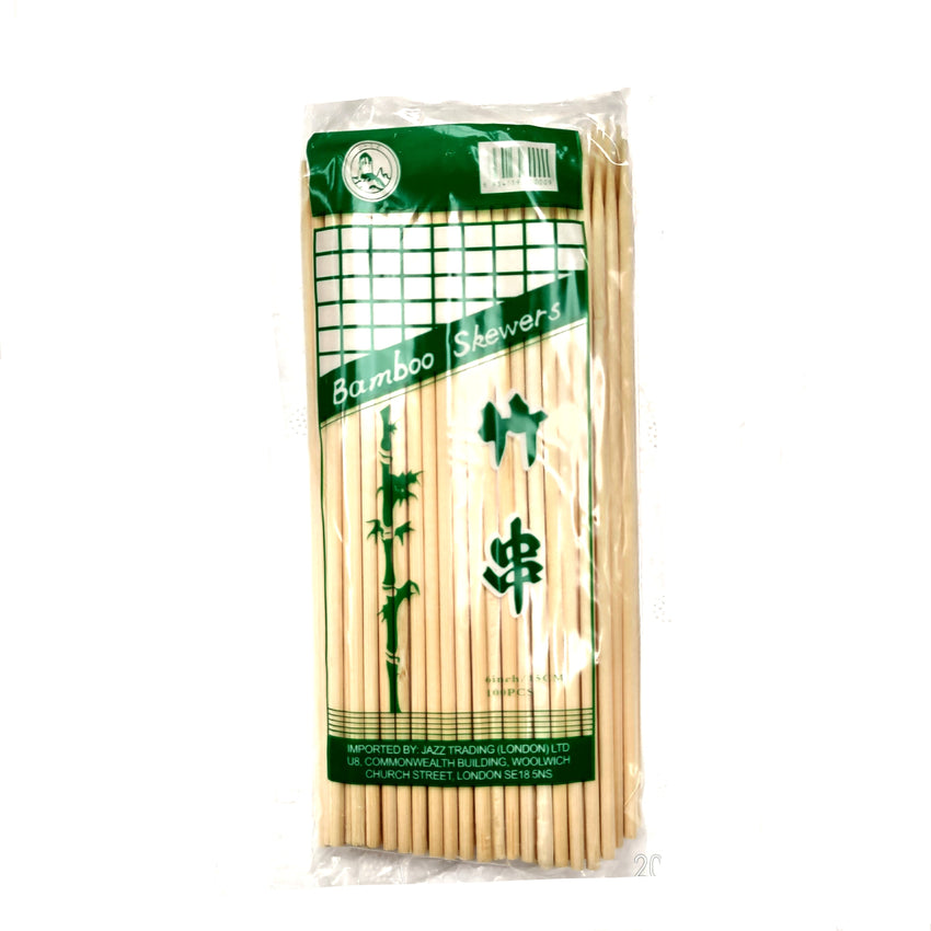 6 Inch Bamboo Skewer Sticks 100pcs bag 6寸竹签