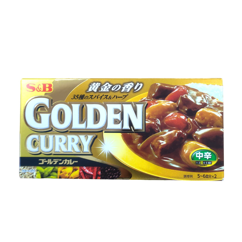 S&B Golden Curry Medium ( Jpn Ver. ) 198g 日版 S&B 金咖喱 中辣