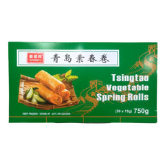 XDL Tsingtao Vegetable Spring Rolls 50pcs 750g XDL 青岛素春卷