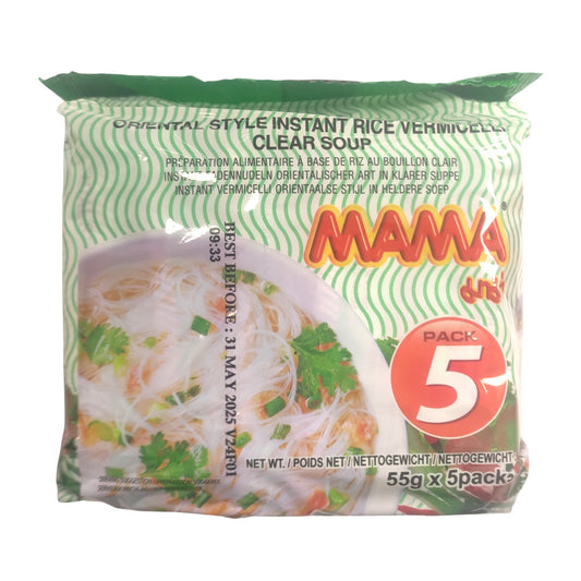 媽媽 泰國清湯米粉 五連包 5x55g Mama Instant Rice Vermicelli