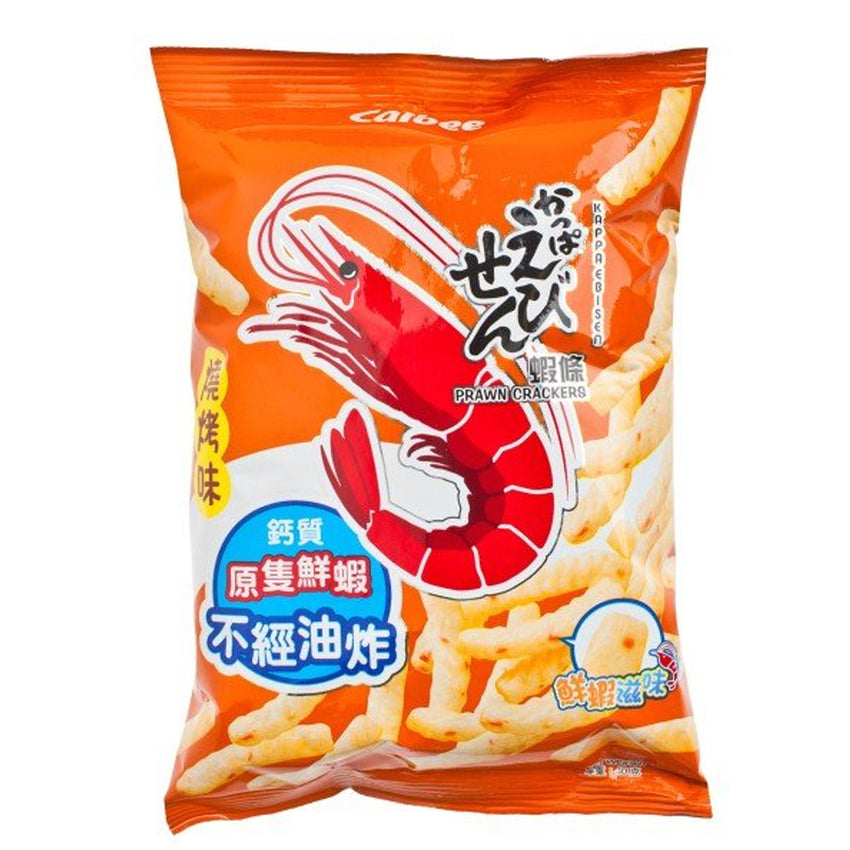 Calbee Prawn Crackers - BBQ Flavour 40g 卡乐B 虾条 燒烤味