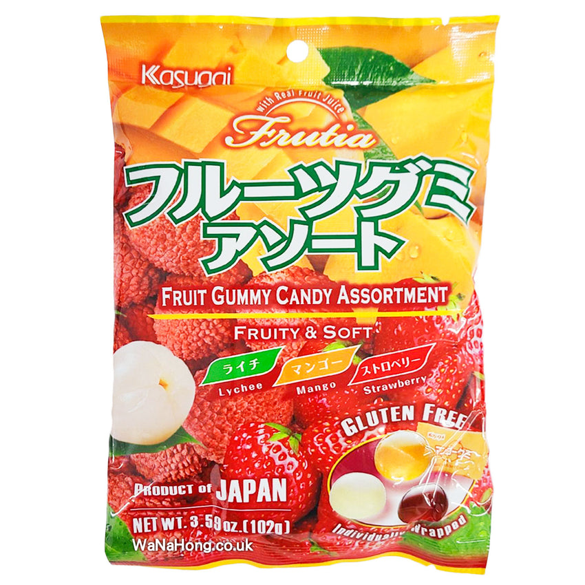 [新品] 日本春日井軟糖 (混合水果味) 102g Kasugai Fruit Gummy Candy Assortment