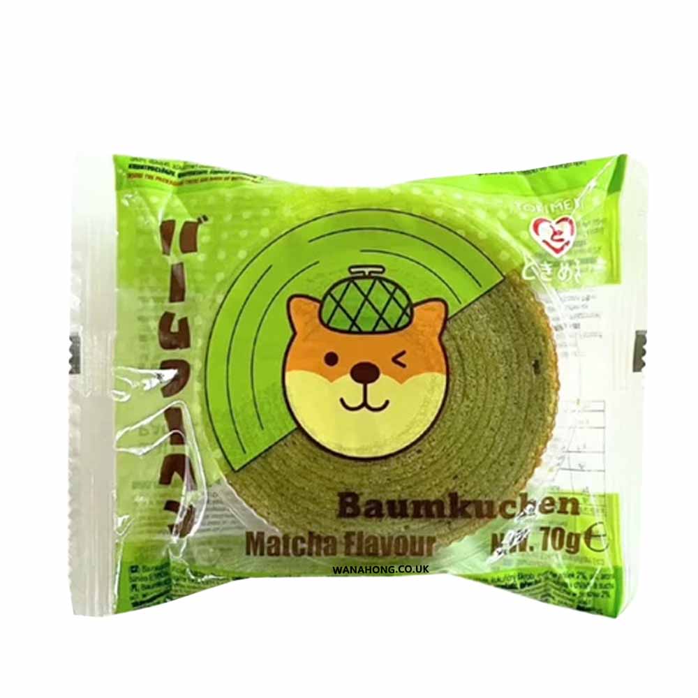 [新品] 日本年輪蛋糕 抹茶味 70g Tokimeki Baumkuchen Cake - Matcha Flavour
