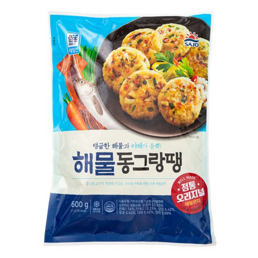 [新品] 韓式海鮮煎餅 600g Sajo Seafood Patty