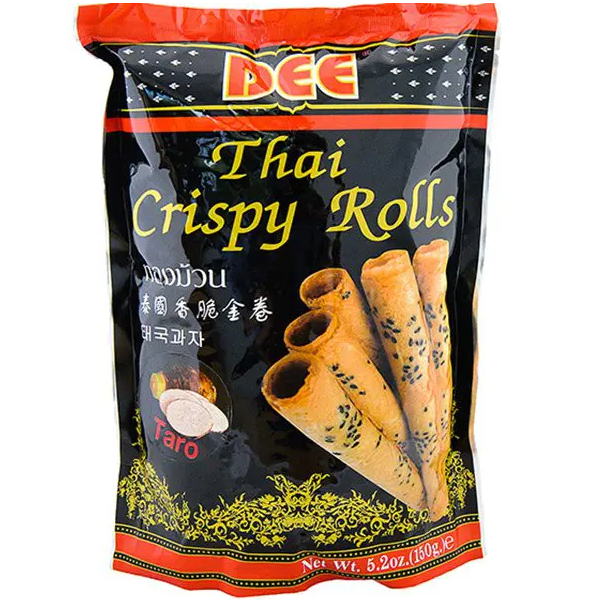 [新品] 泰國 香脆金卷 (芋頭) 150g DEE Crispy Rolls Taro Flavour