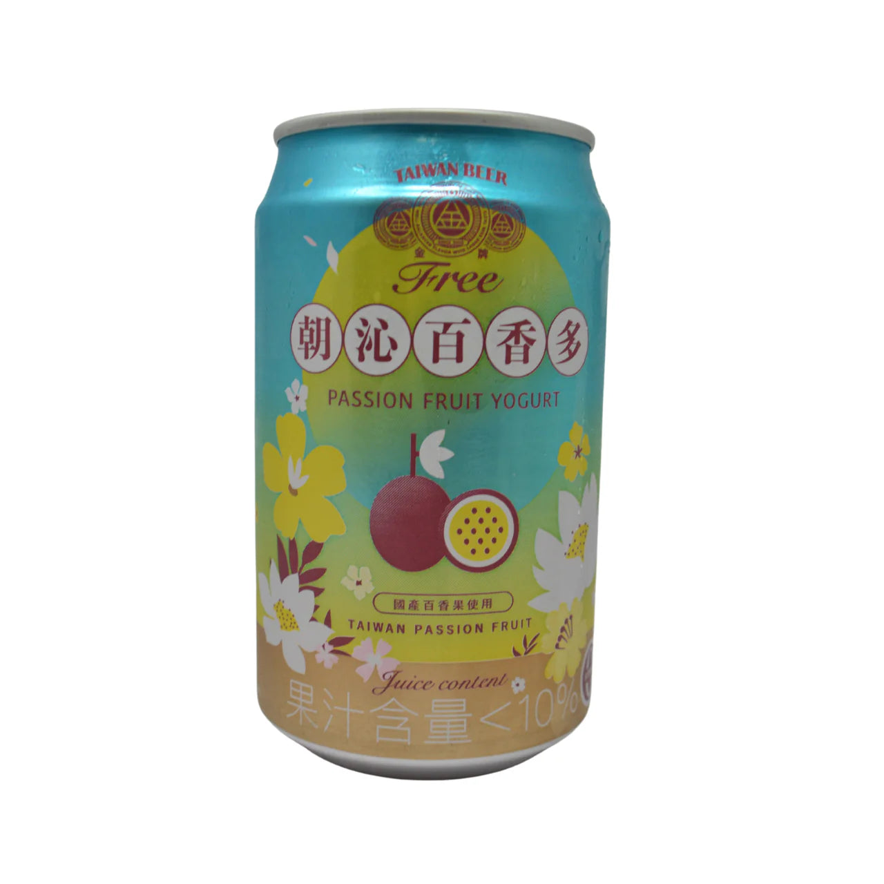 [新品] 台灣啤酒 百香果口味(無酒精) 330ml Gold Medal Alcohol Free Beer Passion Fruit Yogurt Flavour