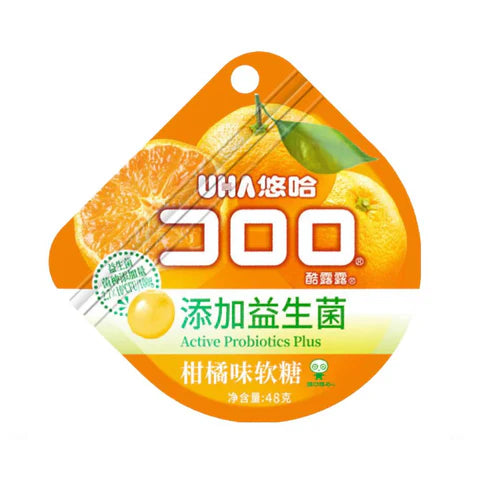 [新品] 悠哈 酷露露柑橘味果汁軟糖 48g UHA Kororo Soft Candy (Orange Flavour)
