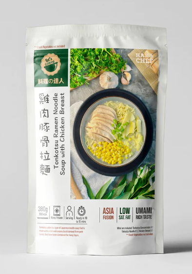 HARA CHEF Tonkotsu Ramen Noodle Soup with Chicken Breast 380g 料理之達人 雞肉豚骨湯拉面