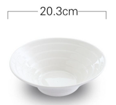 8'' White Ceramic Bowl 8寸純白陶瓷拉面碗 每個