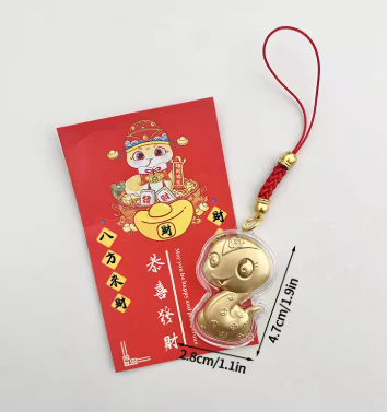 [CNY] 蛇年鍍金飾物 1pc (隨機選款) Year of Snake Lucky Decoration (Randomly Selected)