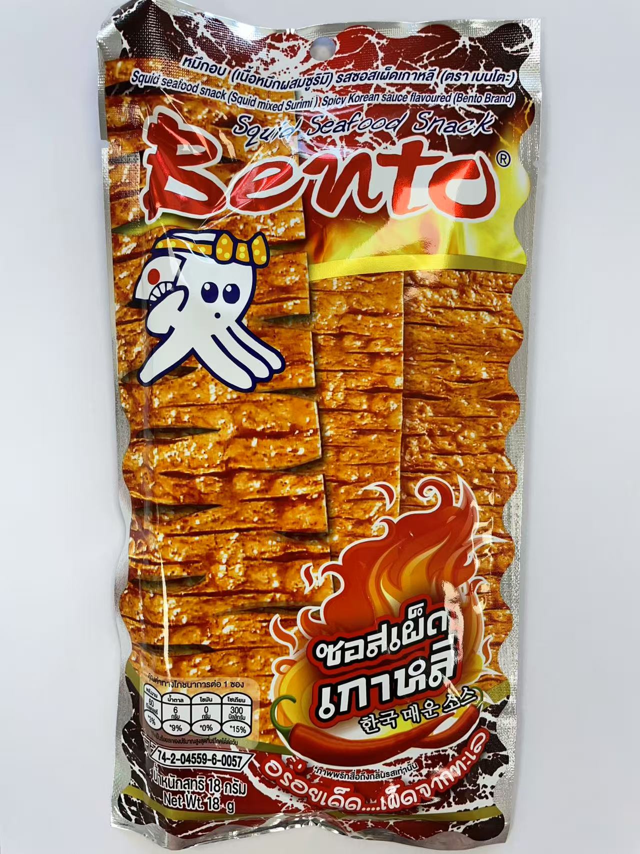 [新品] Bento 韓式辣味魷魚片 18g Bento Fish Snack Spicy Korean Flavour