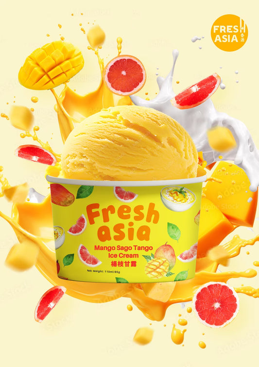 楊枝甘露冰激凌 110ml FRESHASIA Mango Sago Tango Ice Cream