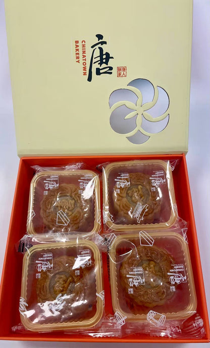 [早鳥優惠] 唐人餅家 白蓮蓉迷你月餅 禮盒裝(4件) Chinatown Bakery White Lotus Mini Mooncake Gift Box
