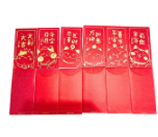 彩色利是封-招財猫 17x9cm 6個 Large Red Pocket-Fortune Cat 6pcs